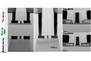 imecなど、525℃以下プロセスによる積層型プレーナデバイスの試作に成功