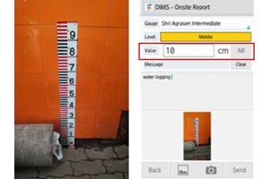 富士通とNPO法人がインドでスマホによる浸水状況可視化の実証