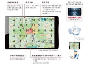 デンソーテン、タクシー事業者に向け乗車需要予測