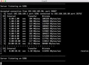 iperf3コマンドでネットワークスループットを調べる方法