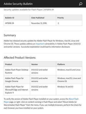 Flash PlayerやAdobe Acrobatに脆弱性、アップデート推奨