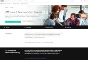 米IBM、AIファーストなHRソリューション「IBM Talent & Transformation」