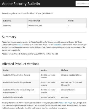 Adobe Flashのゼロデイ脆弱性に注意