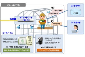 NTT東日本、イチゴ栽培をIoTでスマート化する実証実験