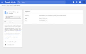 G Suite、データエクスポートのアラートなどセキュリティ機能を強化