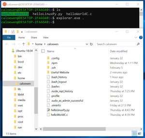 Windows 10のWSL、Linuxファイルをエクスプローラから操作可能に