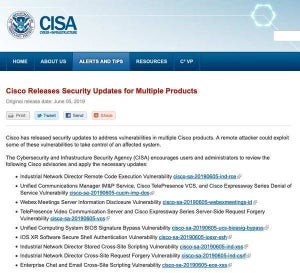 複数のCiscoプロダクトに脆弱性、アップデートを