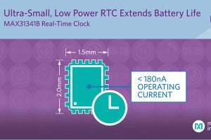 Maxim、180nA以下で動作するリアルタイムクロックを発売