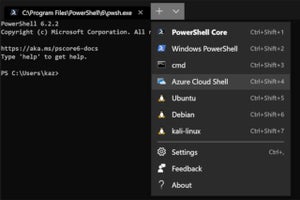 Azure Cloud ShellがWindows Terminalプレビューのプロファイルに