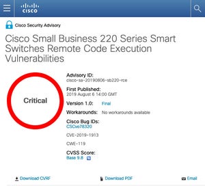 シスコシステムズの複数の製品に脆弱性、アップデートを