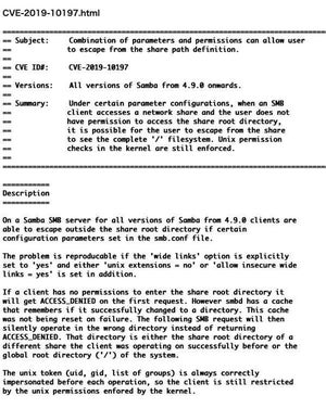Sambaに情報漏洩の脆弱性、アップデートを