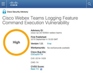 複数のシスコ製品に脆弱性、アップデートを