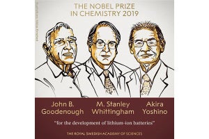リチウムイオン電池開発の旭化成・吉野彰氏ら3人にノーベル化学賞