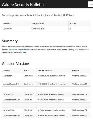 Acrobat Readerなどに脆弱性、アップデートを
