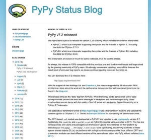 PyPy v7.2公開、新しい高速JSONデコーダ搭載