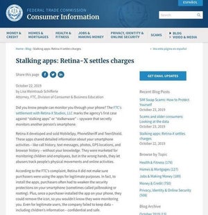ストーキングアプリに注意せよ、FTCが警告 - その対処法は？