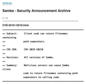 Sambaに脆弱性、アップデートを