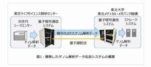 東芝、数百ギガバイト超のヒトゲノムを量子暗号で伝送に成功