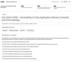 Citrixプロダクトに重大な脆弱性、チェックツール登場 - すぐに確認を