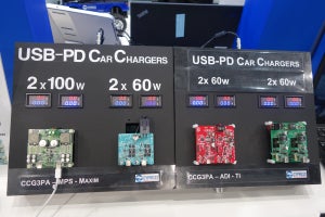 自動車でのUSB PDの利用を提案するサイプレス