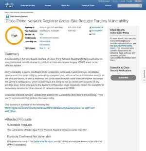 複数のシスコ製品に脆弱性、一部は深刻度重大 - アップデートを