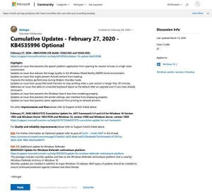 Windows 10アップデート「KB4535996」に不具合、スリープ問題や故障報告多数