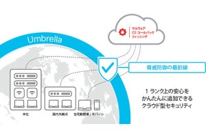 KDDIがシスコのセキュリティサービス「Cisco Umbrella」を提供