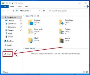 Windows 10、ファイルエクスプローラにLinuxを追加