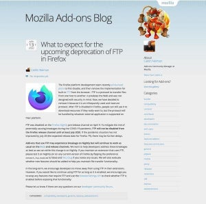 FirefoxのFTPサポート終了、新型コロナウイルスの影響で延期の可能性も
