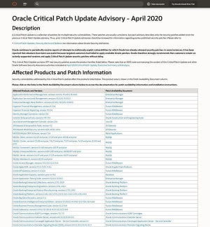 複数のOracle製品に397個の脆弱性、アップデートを