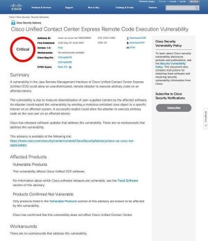 複数のシスコ製品に脆弱性、アップデートを