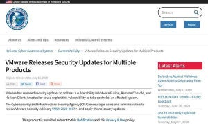VMwareの複数の製品に権限昇格の脆弱性、修正版がリリース