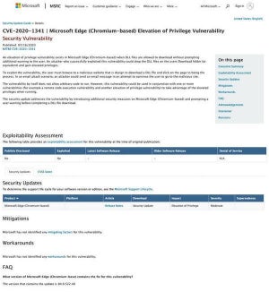 Microsoft Edgeに特権昇格の脆弱性、アップデートを