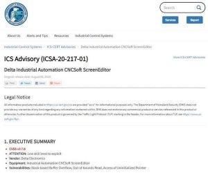 Delta ElectronicsのIndustrial Automation CNCSoft ScreenEditorに脆弱性