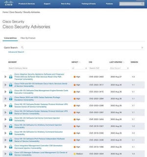 シスコの複数製品に脆弱性 － セキュリティアップデートをリリース