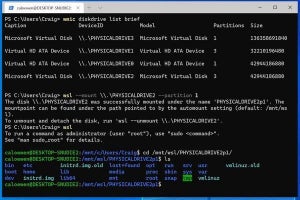 Windows 10 Build 20211で、Linuxファイルシステムへのアクセスが可能に