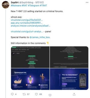 Telegram経由でWindowsマシンをマルウェアに感染させる攻撃、登場