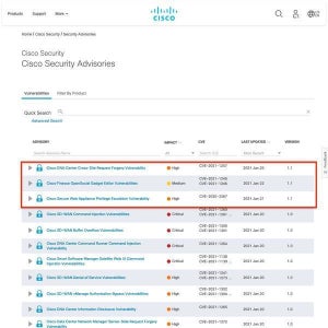シスコ製品に脆弱性続く、チェックと対応を