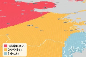 ウェザーニューズ、1kmメッシュ黄砂予測とPM2.5予測のAPIを提供開始