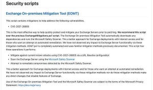 Exchange Serverの脆弱性による被害を軽減する簡易ツール公開  - Microsoft