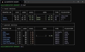 Linuxでディスク使用量を確認するdufコマンドの使い方