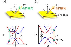 東北大など、結晶のキラリティを制御することで向きが反転する光電流を発見