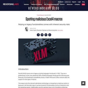 古いExcel 4マクロ悪用したサイバー攻撃急増、セキュリティソフト検出難しく
