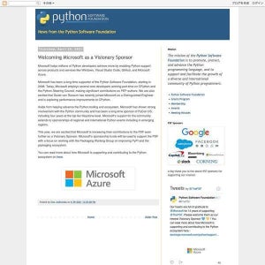 Microsoft、Pythonへの支援を強化