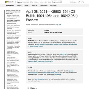 Windows10 アップデートKB5001391は問題発生せず、パフォーマンス向上