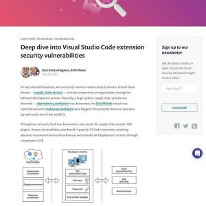 注意、VSCodeのプラグインが新しいサイバー攻撃の手口に