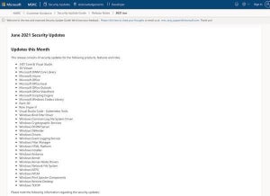 Microsoft、2021年6月のセキュリティアップデートを公開