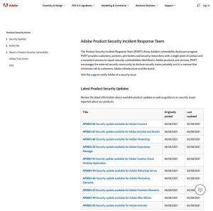 Adobeの複数製品に緊急の脆弱性、確認とアップデートを