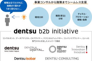 電通、B2B領域特化のグループ横断組織「電通B2Bイニシアティブ」を発足