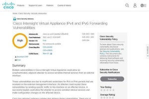 シスコ製品に脆弱性、確認とアップデートを